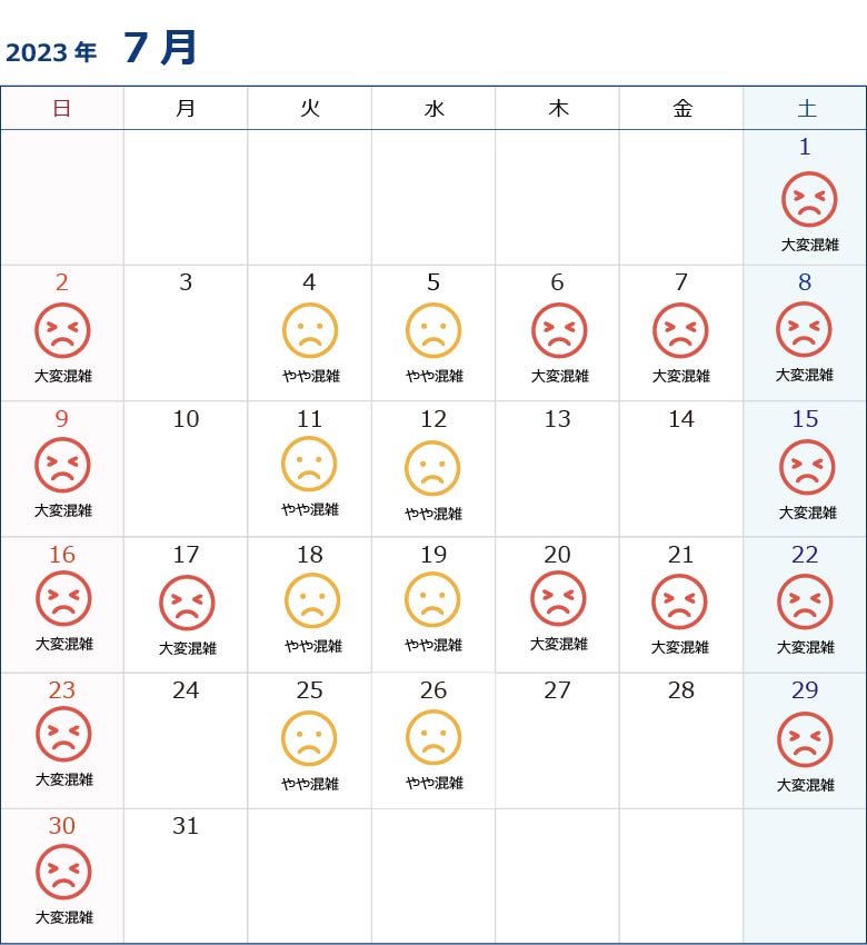R5.7月駐車場混雑状況カレンダーのコピー